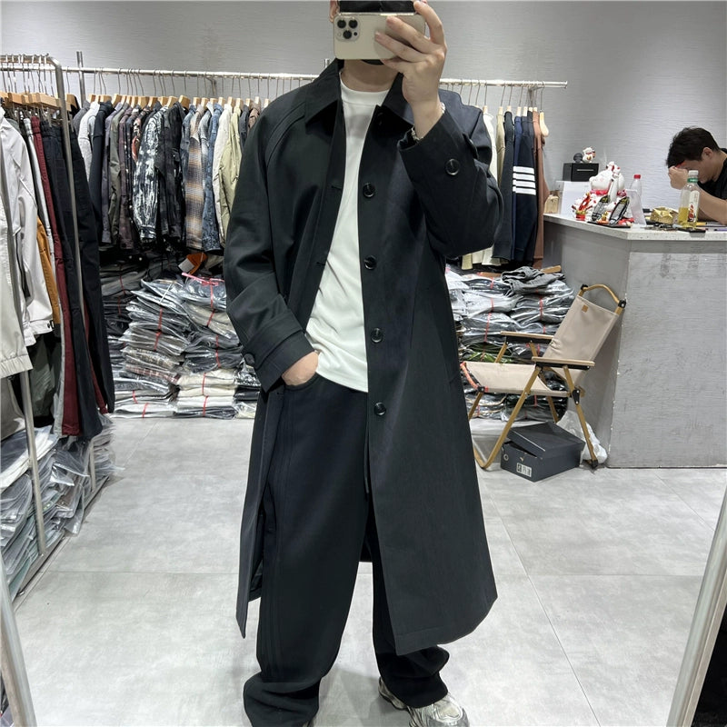 Men's Raglan Sleeve Trench Coat