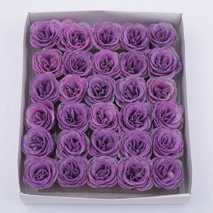 30pcs of Glitter Spray Artificial rose