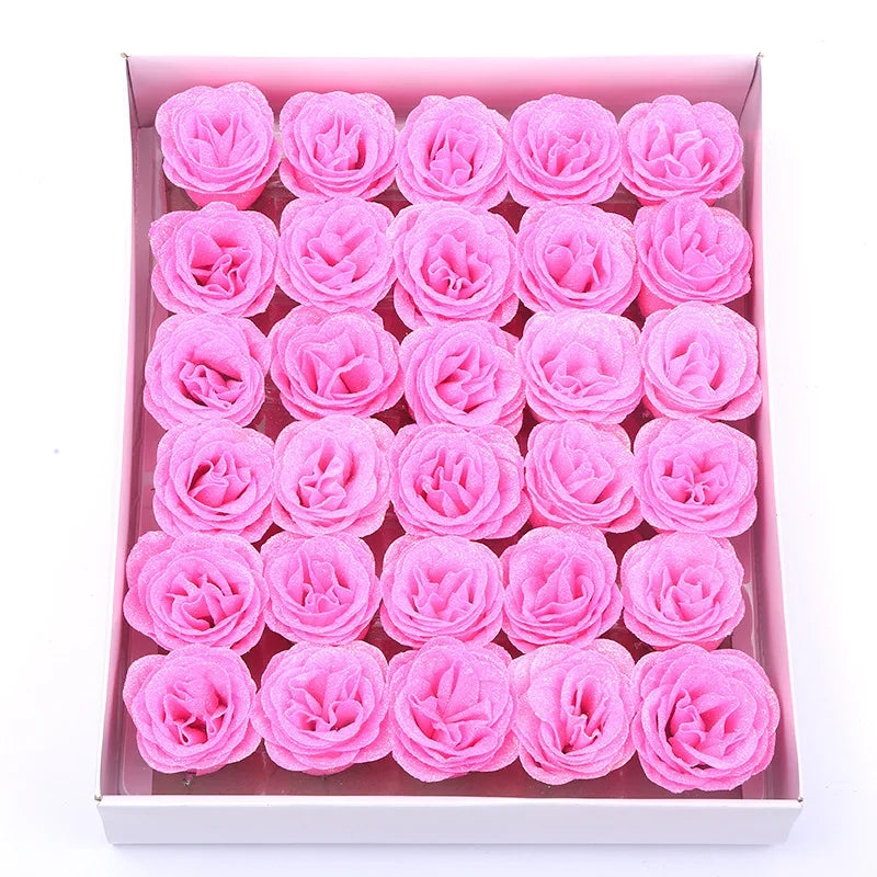 30pcs of Glitter Spray Artificial rose