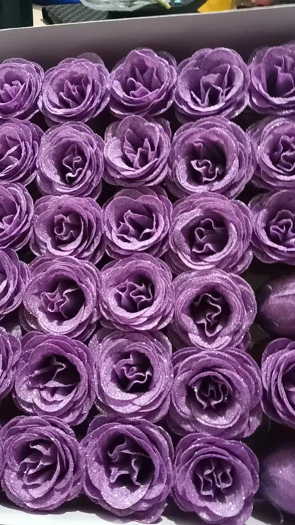 30pcs of Glitter Spray Artificial rose