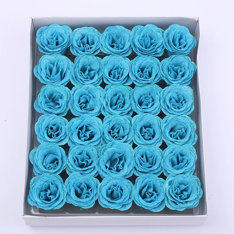 30pcs of Glitter Spray Artificial rose