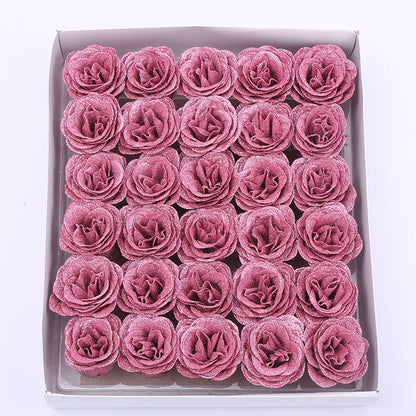 30pcs of Glitter Spray Artificial rose