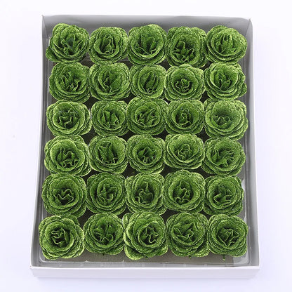 30pcs of Glitter Spray Artificial rose