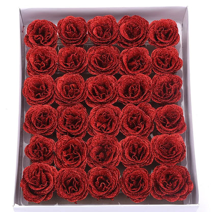 30pcs of Glitter Spray Artificial rose