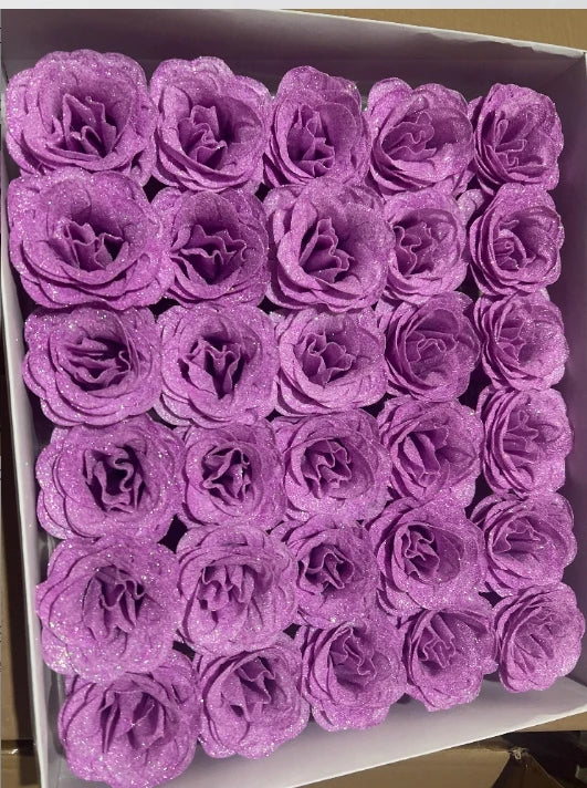 30pcs of Glitter Spray Artificial rose