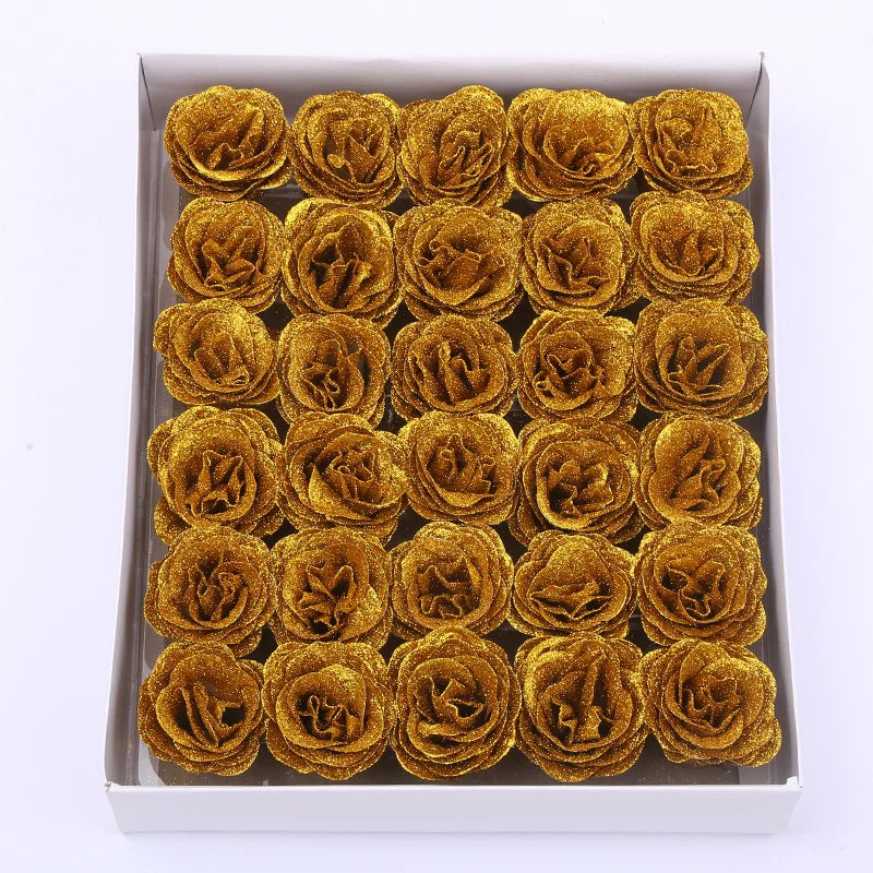 30pcs of Glitter Spray Artificial rose