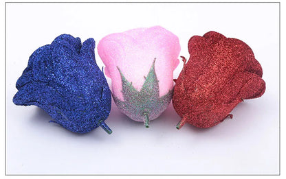 30pcs of Glitter Spray Artificial rose