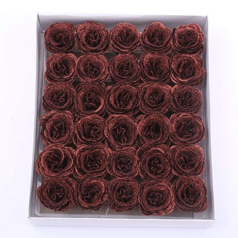 30pcs of Glitter Spray Artificial rose