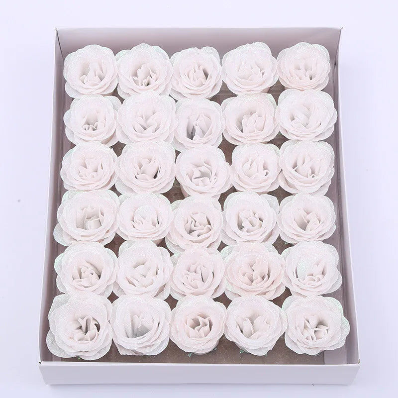 30pcs of Glitter Spray Artificial rose